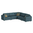 Options One LHF Chair in Palmer Plus Teal with 1 Pillow 20"ÔøΩ - Michael's Discount Furniture