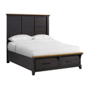 Montrose Storage Bedroom Set in Espresso & Brown