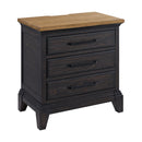 Montrose Nightstand with Charger & Sensor Light in Espresso & Brown - Michael's Discount Furniture