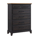 Montrose Chest in Espresso & Brown - Michael's Discount Furniture