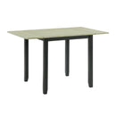 Martin 3 pc Drop Leaf Dining Set (Black Base) - Michael's Discount Furniture