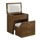 Malibu Dressing Table in Walnut - Michael's Discount Furniture