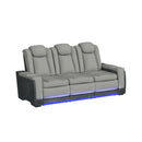 Lantana 3PC Living Room Set in Rocky Cement/Charcoal-Sofa, Loveseat & Recliner - Michael's Discount Furniture