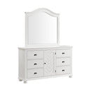 Kona Dresser and Mirror Set in White - Michael's Discount Furniture