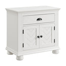 Kona 1-Drawer Nightstand in White