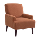 Kiwi Chair in 8077 Boucle Orange & Espresso - Michael's Discount Furniture