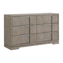 Kelis 6-Drawer Dresser in Grey - Michael's Discount Furniture
