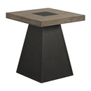Jemma End Table in Grey and Dark Espresso - Michael's Discount Furniture