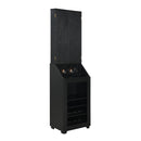 Hurricanes Dartboard Cabinet with Speaker and LED in Black (3A Packing) - Michael's Discount Furniture