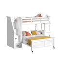 Hampton Kids Over Loft with Staircase and Desk with Speaker - Michael's Discount Furniture