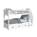 Hampton Kids Over Bunk with Staircase and Trundle Bedroom Set - Michael's Discount Furniture
