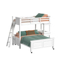 Hampton Kids Over Loft with Ladder and Desk with Speaker - Michael's Discount Furniture