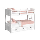 Hampton Kids Over Bunk with Ladder and Trundle - Michael's Discount Furniture