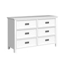 Hampton Kids 6-Drawer Dresser - Michael's Discount Furniture