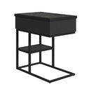 Halo Smart C-Table in Black - Michael's Discount Furniture