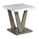 Greta Square End Table in grey - Michael's Discount Furniture