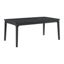 Garcia 6PC Dining Set with Table, 4 Chairs, and Bench in Black - Michael's Discount Furniture