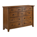 Gage 9-Drawer Dresser in Chestnut - Michael's Discount Furniture