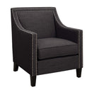 Erica 497 Chair W/Chrome Nails Heirloom Charcoal (ISTA 3) - Michael's Discount Furniture