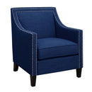Erica 497 Chair W/Chrome Nails Heirloom Blue (ISTA 3) - Michael's Discount Furniture