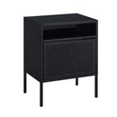 Ember Nightstand (C-1094) BLACK NIGHTSTAND W/ USB - Michael's Discount Furniture