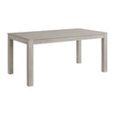 Eleanor Standard Height Dining Set in White-Rectangular Table and Four Chairs - Michael's Discount Furniture