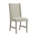 Eleanor Dining Side Chair with Heirloom Fabric in White (2 Per Carton) - Michael's Discount Furniture