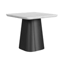 Edison End Table in White and Black - Michael's Discount Furniture