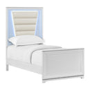 Denmark UPH Bedroom Set with Lights - Michael's Discount Furniture