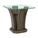 Dapper Square End Table Grey - Michael's Discount Furniture