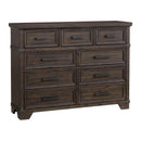 Colorado City 9-Drawer Dresser in Charcoal - Michael's Discount Furniture