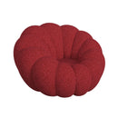 Bubble Swivel Chair and Ottoman in Red - Michael's Discount Furniture