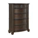 Brunswick 5-Drawer Chest in Mahogany - Michael's Discount Furniture
