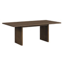 Brisbane Standard Height Dining Set in Brown-Table and Four Fabric Chairs - Michael's Discount Furniture
