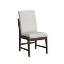 Brisbane Dining Side Chair with Boucle Beige Fabric in Brown (2 Per Carton) - Michael's Discount Furniture