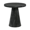 Bellini Round Occasional End Table Complete in Grey - Michael's Discount Furniture