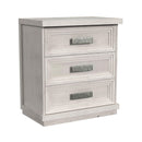Avalanche 3-Drawer Nightstand with USB in Antique White - Michael's Discount Furniture