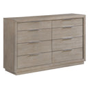 Arcadia 8-Drawer Dresser in Grey - Michael's Discount Furniture