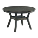 Amherst Dining Table w/Wood Leg Grey Finish - Michael's Discount Furniture