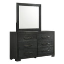 Allan Dresser & Mirror Set in Black - Michael's Discount Furniture