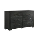 Allan 6-Drawer Dresser in Black - Michael's Discount Furniture