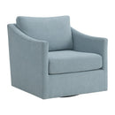 Acacia Swivel Chair in Freya Light Blue - Michael's Discount Furniture