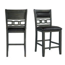 Amherst Counter Side Chair W/PU Cushion Grey Finish (2 Per Pack) - Michael's Discount Furniture