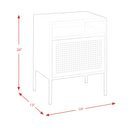 Ember Nightstand (C-1094) RED NIGHTSTAND W/ USB - Michael's Discount Furniture
