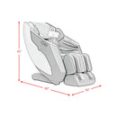 Enrich Massage Chair in Navy PU - Michael's Discount Furniture