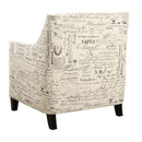 Erica 497 Chair W/Chrome Nails French Script (ISTA 3) - Michael's Discount Furniture