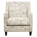 Erica 497 Chair W/Chrome Nails French Script (ISTA 3) - Michael's Discount Furniture