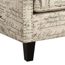 Erica 497 Chair W/Chrome Nails French Script (ISTA 3) - Michael's Discount Furniture