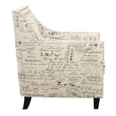 Erica 497 Chair W/Chrome Nails French Script (ISTA 3) - Michael's Discount Furniture
