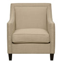 Erica 497 Chair W/Chrome Nails Heirloom Natural (ISTA 3) - Michael's Discount Furniture